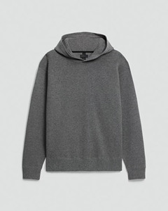 Sudadera con Capucha de Punto Casual para Hombre de Alta Calidad, Color Gris Sólido, Anti-Pilling, Corte Regular, Moda Otoño Invierno - Product Image 3
