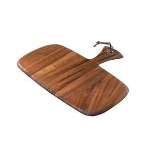 Tabla de Cortar de Madera de Acacia de Alta Calidad con Asa, Tablas de Cocina para Servir Pizza, Pan, Queso, Fruta - Product Image 1