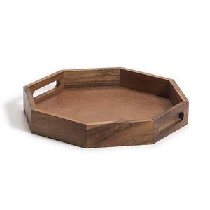 Plateau de service hexagonal avec poignées, plateau décoratif pour table basse, plateau de service emboîtable pour la maison, la cuisine, le restaurant, la cafétéria - Product Image 3