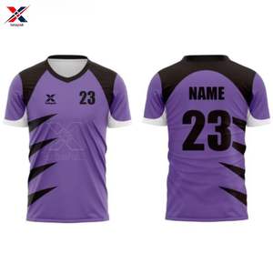 Customized Soccer Jersey 7v7 Kit Short Breathable Quick-Dry Plain <b>Printed</b> Polyester Fabric Material for Unisex Adults Official - Product Image 6