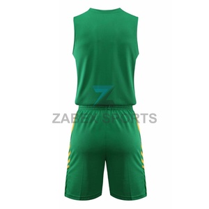 ชุดทีมบาสเก็ตบอลแบบซับลิเมชั่นสั่งทำพิเศษ ผ้าโพลีเอสเตอร์ 100% ระบายเหงื่อได้ดี พิมพ์ลายและโลโก้ตามสั่ง 10 ชุด - Product Image 3