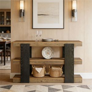 <b>Console</b> <b>Table</b> with <b>Storage</b> Space for Entrance Foyer or Sofa Multifunctional TV Stand or <b>Table</b> - Product Image 2