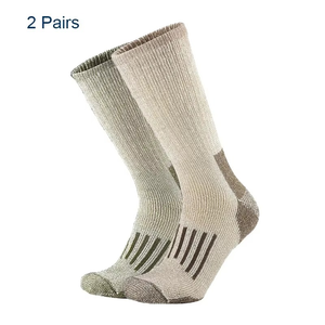 Crew Athletic <b>Socks</b> 2 Pairs Solid Color Knitted Cotton Bamboo Fiber Breathable for Hiking Outdoor Sports Adults Spring - Product Image 2