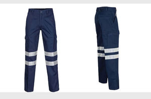 Pantalons de travail haute visibilité pour hommes grandes tailles, pantalons cargo réfléchissants, uniforme de sécurité multi-poches pour la construction - Product Image 5