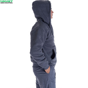 Chaqueta con capucha y cuello alto para hombre, con cremallera completa, a prueba de tormentas, capa exterior gruesa, forro polar, uniforme activo. - Product Image 4