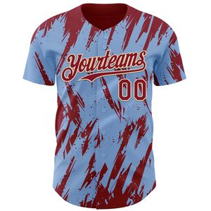 Jersey Deportivo Corto de Béisbol de Invierno, Antibacterial, 100% Algodón Orgánico, con Botones, Impresión Digital Personalizada, Unisex, Calidad Premium - Product Image 6