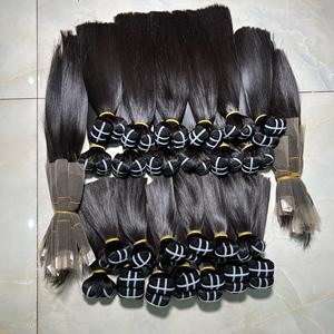 Trame de cheveux raides en os naturel prêt à expédier longueur 10 pouces cheveux bruts Super Double dessiné vendeur en gros - Product Image 3