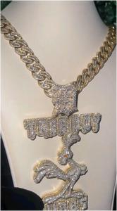 Pendentif GRA certifié en moissanite glacée, motif dessin animé 3D, pour homme, personnalisé, style hip-hop, pour soirée, en argent 925 plaqué or, chaîne VVS, bijoux fins - Product Image 2