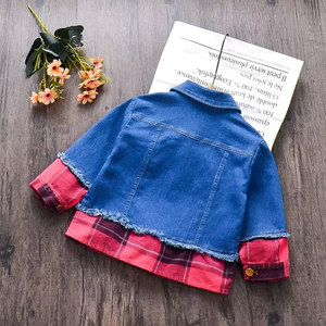 Chaquetas de Mezclilla para Niños y Niñas, Chaqueta de Mezclilla a Cuadros Unisex para Bebés y Niños Pequeños - Product Image 4
