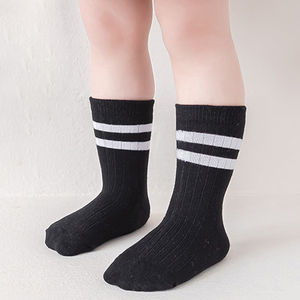 Calcetines de Hombre Personalizados de Alta Calidad, Calcetines Deportivos Casuales de Negocios, Calcetines Transpirables Suaves con Rayas, Calcetines Absorbentes de Sudor para Otoño - Product Image 3