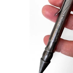 Bolígrafo de Acero de Damasco y Fibra de Carbono de Alta Resistencia, Bolígrafo Híbrido de Lujo con Mecanismo de Cierre a Presión, Bolígrafo Profesional para Ejecutivos, para Firmas - Product Image 3