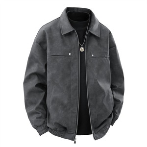 Leather fashion jacket men Best OEM manufacturer New style fashion premium Custom leather outerwear - Product Image 3