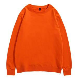 เสื้อสเวตเชิ้ตคอกลมโอเวอร์ไซส์แบบยูนิเซ็กซ์ สีเทาล้วน ผ้าฝ้ายถัก สวมใส่สบายๆ สำหรับฤดูใบไม้ร่วง ทรงปกติ แขนยาว - Product Image 2