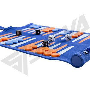 Backgammon <b>Chess</b> Checker <b>Set</b> Portable Roll-up Design for Travel Game Backgammon Game <b>Board</b> - Product Image 5