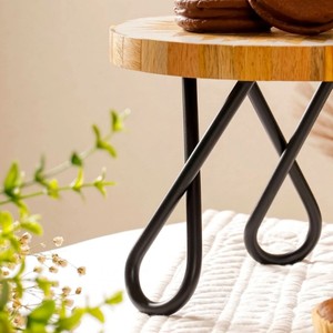 Terrazzo Cake <b>Stand</b> with Metal Legs – Modern Dessert Display <b>Stand</b> for <b>Cupcakes</b>, Pastries & Table Decor - Product Image 3