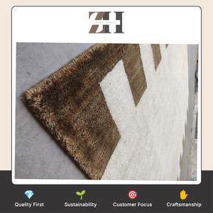 Alfombra Moderna de Rayas Tejida a Mano de Primera Calidad para Sala de Estar y Dormitorio a Precio de Mayoreo - Product Image 4
