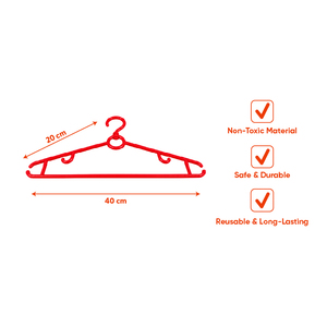 Commercial 40cm Rotating Plastic <b>Hangers</b> Bulk Pack 360 Swivel Hook Garment <b>Hanger</b> Supplier Boutique Supermarket B2B - Product Image 3