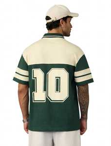 Camiseta Deportiva de Golf para Hombre, Tejido Sólido 100% Poliéster, Secado Rápido, Color Verde Beige, Manga Corta, Cuello Deportivo - Product Image 4