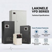 Variateur de fréquence (VFD) 0,75 kW 1,5 kW 2 CV 2,2 kW 3 CV 220 V monophasé 380 V triphasé pour moteur AC, contrôleur de vitesse