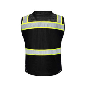 Gilet de sécurité haute visibilité en polyester pas cher pour travaux routiers, conforme aux normes ANSI Classe 1 et EN ISO 20471 Classe 2, avec LED clignotante, imperméable et logo personnalisé - Product Image 3