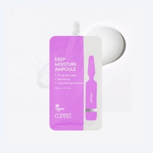 Suero coreano K-Beauty CureRest Ampoule de Hidratación Profunda 30ml Hecho en Corea Productos Faciales Unisex para el Cuidado de la Piel - Product Image 5