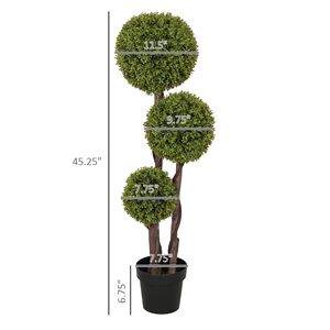 Albero di Ulivo Artificiale Verde Chiaro da 115 cm, Pianta Finta Decorativa in Vaso per Interni ed Esterni, Soggiorno - Product Image 3
