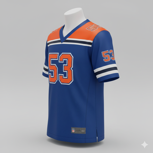 Maillot de football américain personnalisé par sublimation, motif uni, grande taille, short, nom et numéro d'équipe personnalisés, unisexe, best-seller - Product Image 5