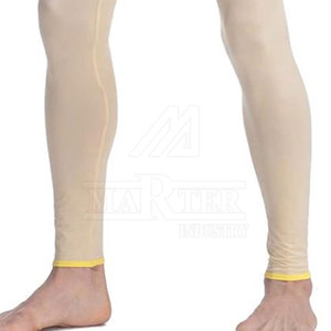 Leggings de compression modernes pour hommes, style sportif, avec logo à la taille, longueur genou, pour la gym, l'entraînement, la course et les activités physiques - Product Image 5