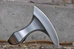 Offre Spéciale Tête de Hache Viking à Double Lame en Acier Damas à Haute Teneur en Carbone Qualité Industrielle Lame de 3 pouces Manche en Bois Vente en Gros - Product Image 6