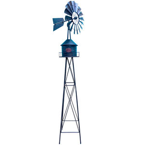 Moulin à vent noir galvanisé pour tour d'eau – 90″ - Product Image 1