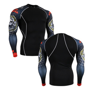 เสื้อรัดกล้ามเนื้อผู้ชายแบบ OEM ราคาประหยัด ผลิตตามสั่ง ผ้าโพลีเอสเตอร์แห้งเร็ว ระบายอากาศได้ดี เหมาะสำหรับกีฬาชายหาดและการฝึกซ้อม - Product Image 3