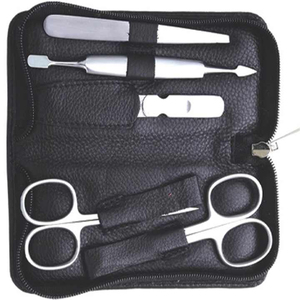 New Arrival Stainless Steel Professional Manicure Pedicure Kit 6 Pieces Mirror Finish Luxury <b>Box</b> Nail Cuticle Scissor Clipper - Product Image 3