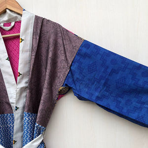 Robe midi élégante à imprimé floral vintage, décontractée, à manches longues, avec taille naturelle, teinte unie, pour femme, robe de nuit - Product Image 5