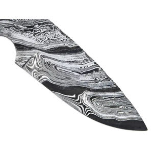 Couteau multifonctionnel Burraq DIY OEM en acier Damas, lame vierge faite à la main, motif flamme, 7,5 pouces, cadeau idéal pour l'extérieur - Product Image 2
