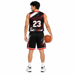 Ensemble maillot et short de basketball personnalisé par sublimation pour équipes sportives, fabricant OEM de vêtements de sport - Product Image 4