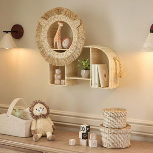 Handwicker Decorative Rattan Lion Shaped Shelf for Books Toys Organizing Wholesale from Vietnam - Product Image 3