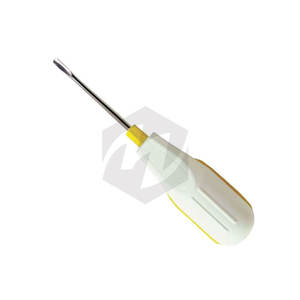 Élévateur dentaire à manche en plastique blanc, élévateur chirurgical en acier inoxydable, instrument orthodontique de précision - Product Image 3