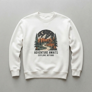 Sudadera de Felpa de Algodón y Poliéster de 300 g/m², Venta al Por Mayor OEM, Logotipo Personalizado, Impresión DTF, Cuello Redondo Extra Grande - Product Image 5