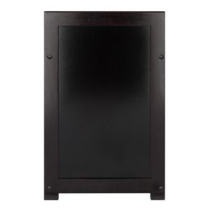 Addison 4-Piece Espresso and Chocolate <b>Storage</b> <b>Bench</b> with 3 Foldable Woven <b>Baskets</b> - Product Image 3