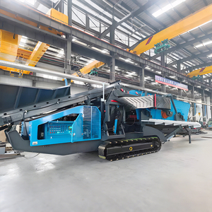 Mesin Penghancur Batu Portabel dengan <span class=keywords><strong>Feeder</strong></span> dan Konveyor Sabuk, Saringan Getar, Mesin Diesel untuk Batu Kecil - Product Image 2