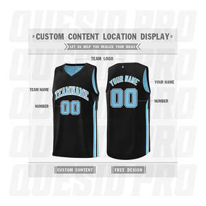 Camiseta de Baloncesto Transpirable de Secado Rápido para Hombre, Ropa Deportiva Personalizada de Fábrica, Cuello en V, Estampado, Corte Holgado, Malla, Reversible - Product Image 4
