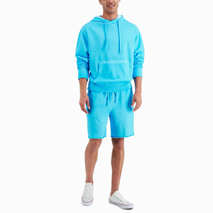 Ensemble court à capuche et manches longues pour homme – Collection Hiver – Couleur unie – Design personnalisé – Vente Flash - Product Image 1