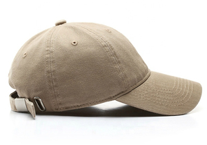 Manufacturer Custom Blank Dad Hat 6-Panel 100% Cotton Breathable <b>Waterproof</b> Baseball <b>Cap</b> with Metal Buckle for Unisex Adults - Product Image 2