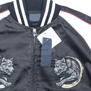 Chaqueta Sukajan de Satén Estilo Urbano, Recién Llegada, con Bordado Premium, Cuello Alto, Transpirable, Ecológica, Ligera, Informal para Invierno - Product Image 5