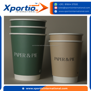 แก้วกระดาษสองชั้น Xportio International ขนาด 12 ออนซ์ 360 มล. ย่อยสลายได้ พิมพ์โลโก้ได้ สำหรับเครื่องดื่มกาแฟ - Product Image 4