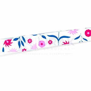 Pince à cils à motif floral avec pointes bleues lisses en plastique de précision pour extension de cils - Product Image 2