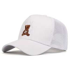 Bear Embroidery Mesh Baseball <b>Cap</b> Adjustable Unisex Casual <b>Hat</b> Spring Summer Wear - Product Image 5