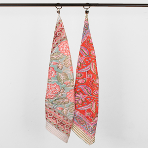 Bandana en coton imprimé à la main motif floral, tendance, pour l'été, bracelet unisexe, accessoire de couverture pour poils d'animaux, foulards Paisley - Product Image 5