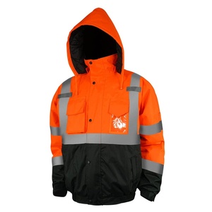 Top Trending Premium High Visibility Unisex Reflective Safety <b>Jacket</b> Hooded Winter Waterproof Breathable Safety <b>Jacket</b> - Product Image 2