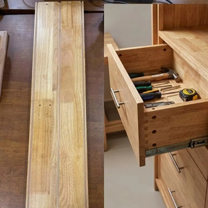 Estructura Estable, Conexión de Dedos, Madera Maciza, Tableros Laterales para Cajones, Piezas de Muebles para Gabinetes de Cocina y Dormitorio, Componentes para Cajones - Product Image 2